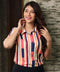 Colorful Stripe Detailed Shirt